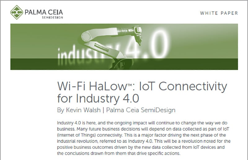 Industry 4.0 HaLow Connectivity White Paper